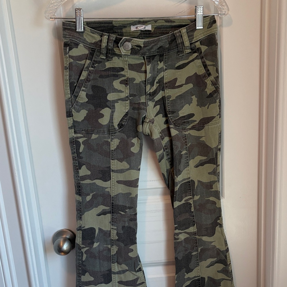 Garage Camouflage Flare Jeans